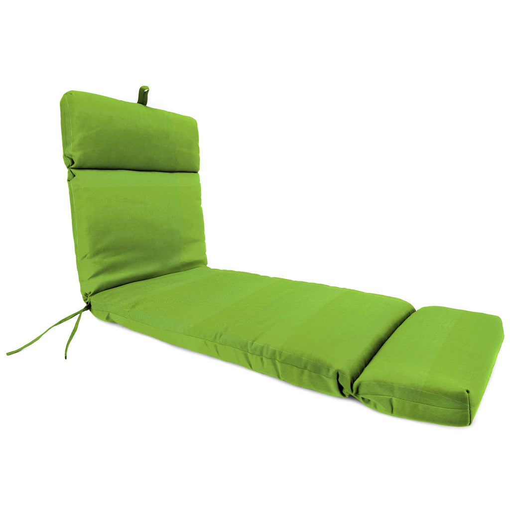 Yellow Rectangular Outdoor Chaise Lounge Cushion with Ties H890
