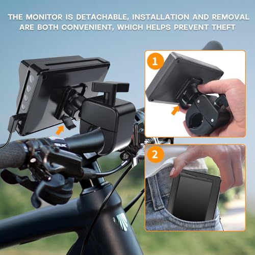 Bicycle Rear View Camera with 4.3'' HD Monitor Y296
