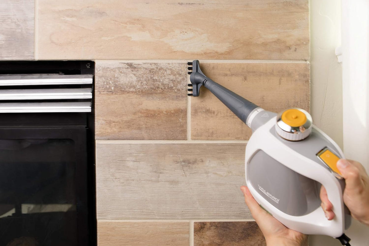 White Handheld Steam Cleaner and Multipurpose Steamer M3529