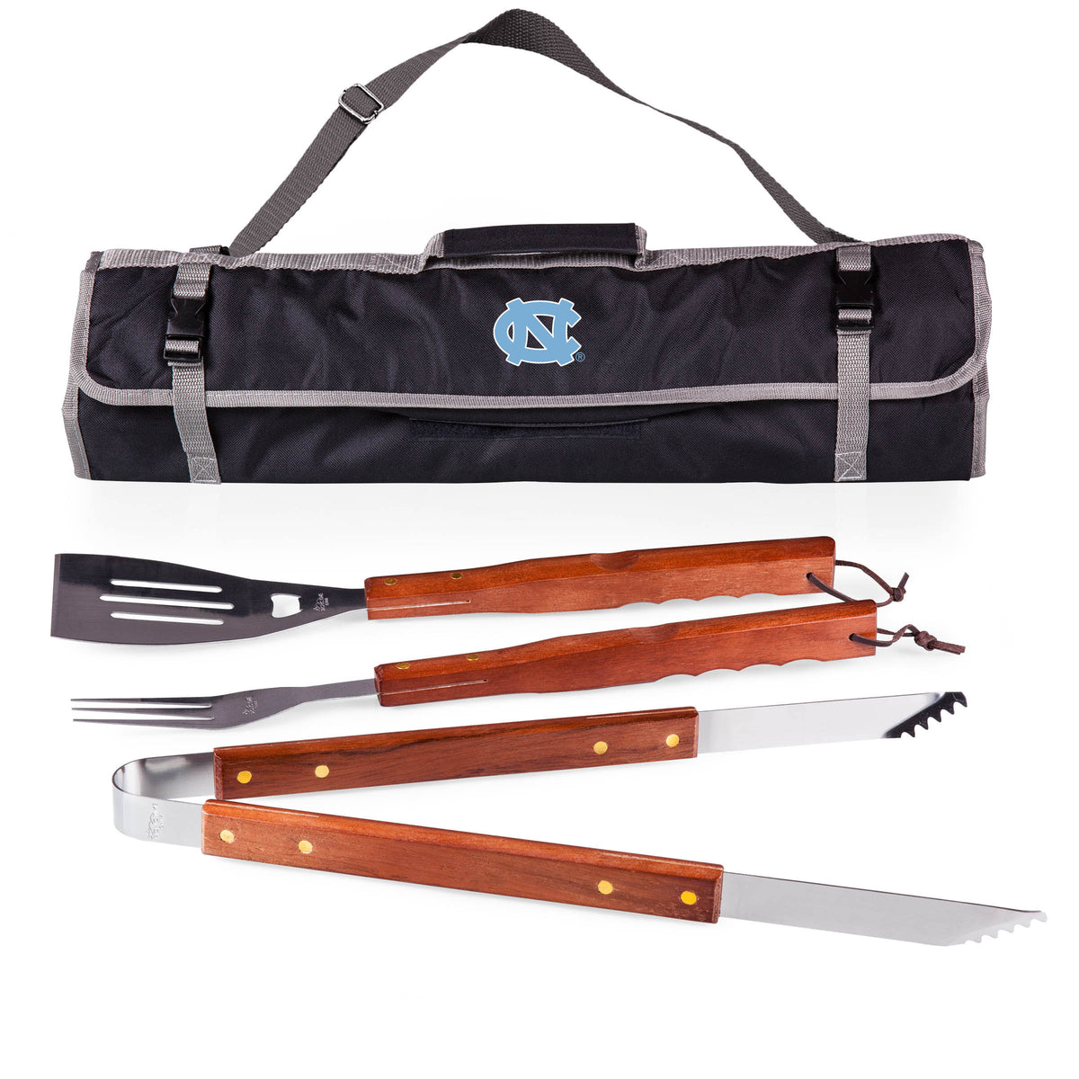 Black 3-Piece BBQ Tote & Grill Set F92872