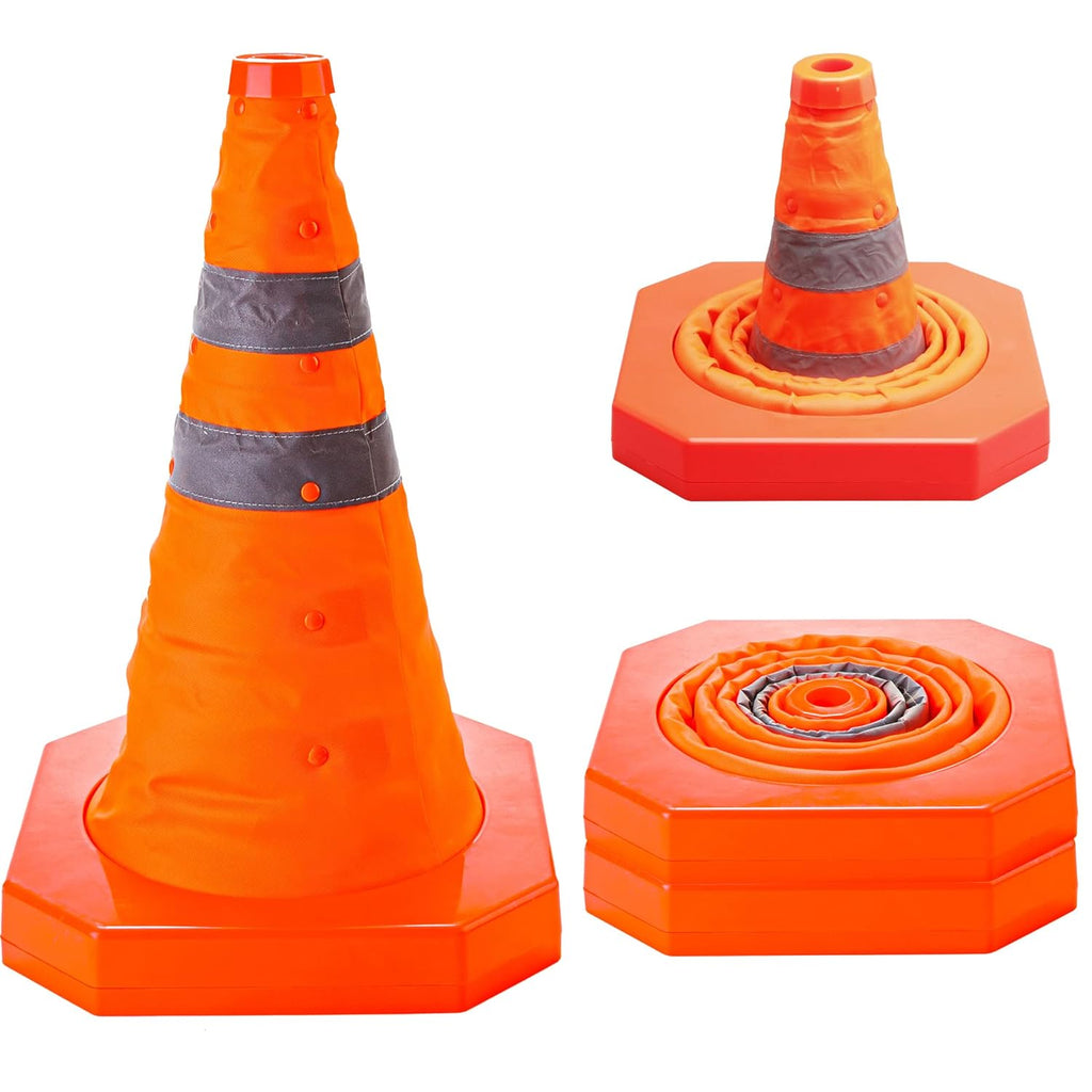 4 Pack Collapsible Traffic Cones W972057