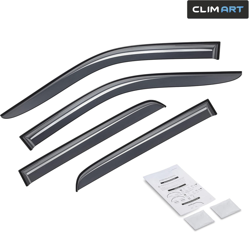 4pcs Dark Smoke Tape-on Window Deflectors H352060