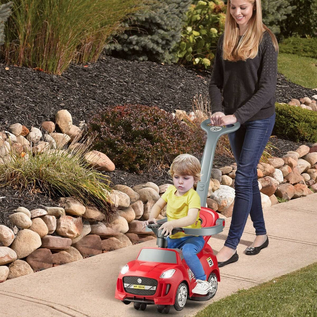 Red 3 in 1 Kids Ride on Push Car Stroller Wagon C708