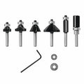 6 pc. Carbide-Tipped Router Bit Set J4940