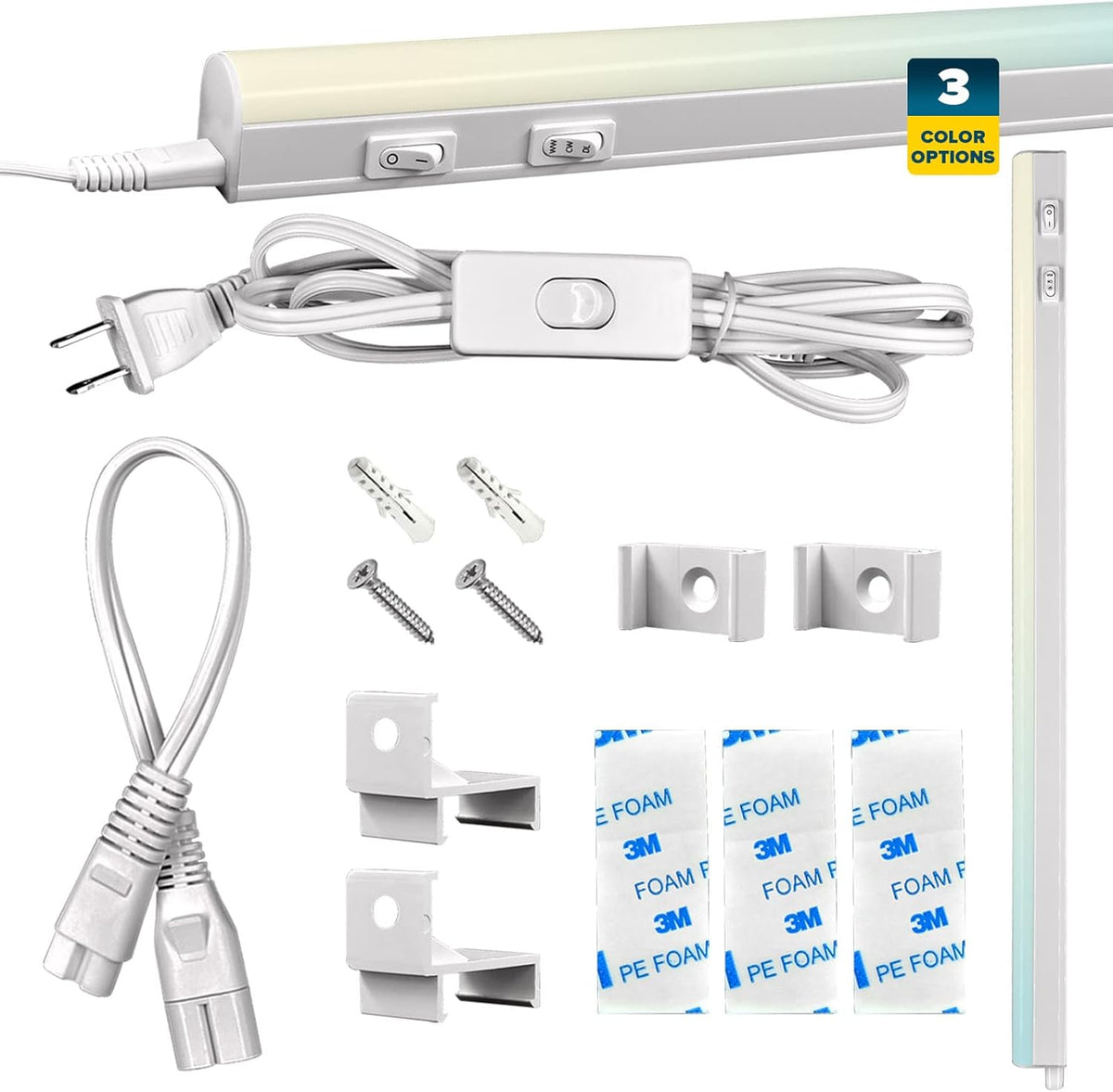 34 Inch LED Under Cabinet Light Kit, 3 Color Option, 12W R334