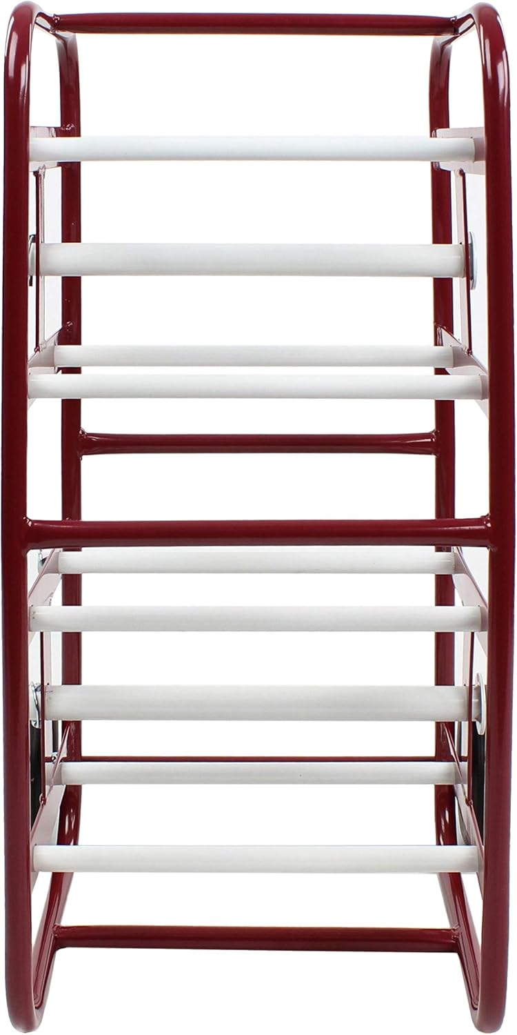 Red Wire Spool Rack with Wheels C383170