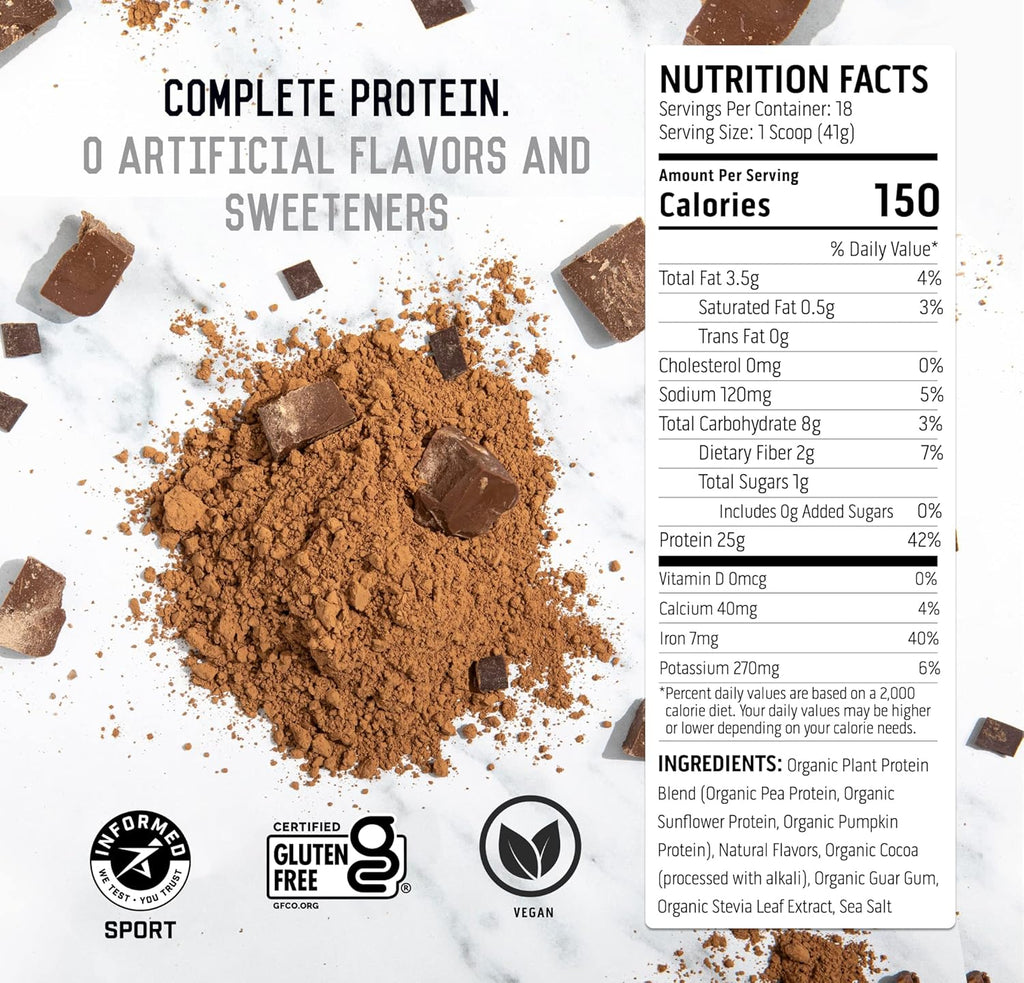 Unflavored 2 lb & Chocolate 18 Servings Protein Powder M3129