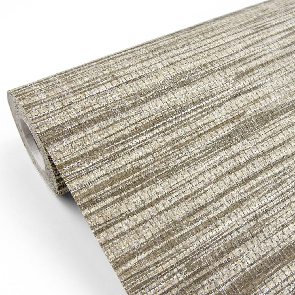 Brown Grasscloth Wallpaper S470116