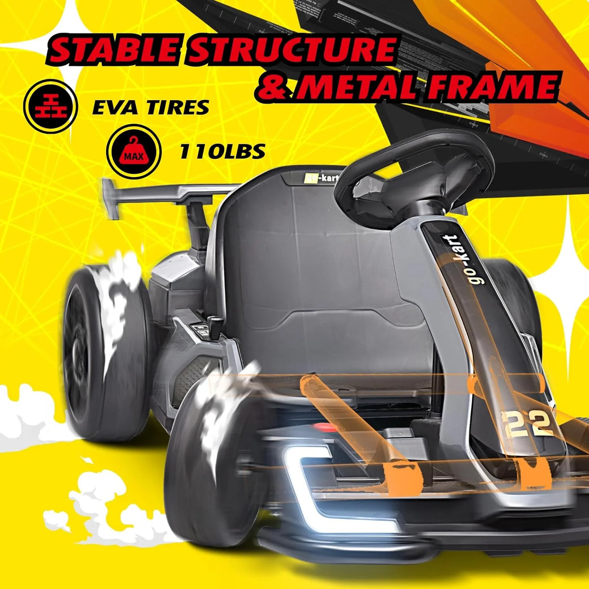 24 V 300W Electric Pedal Go Kart with Drift Mode Z46926