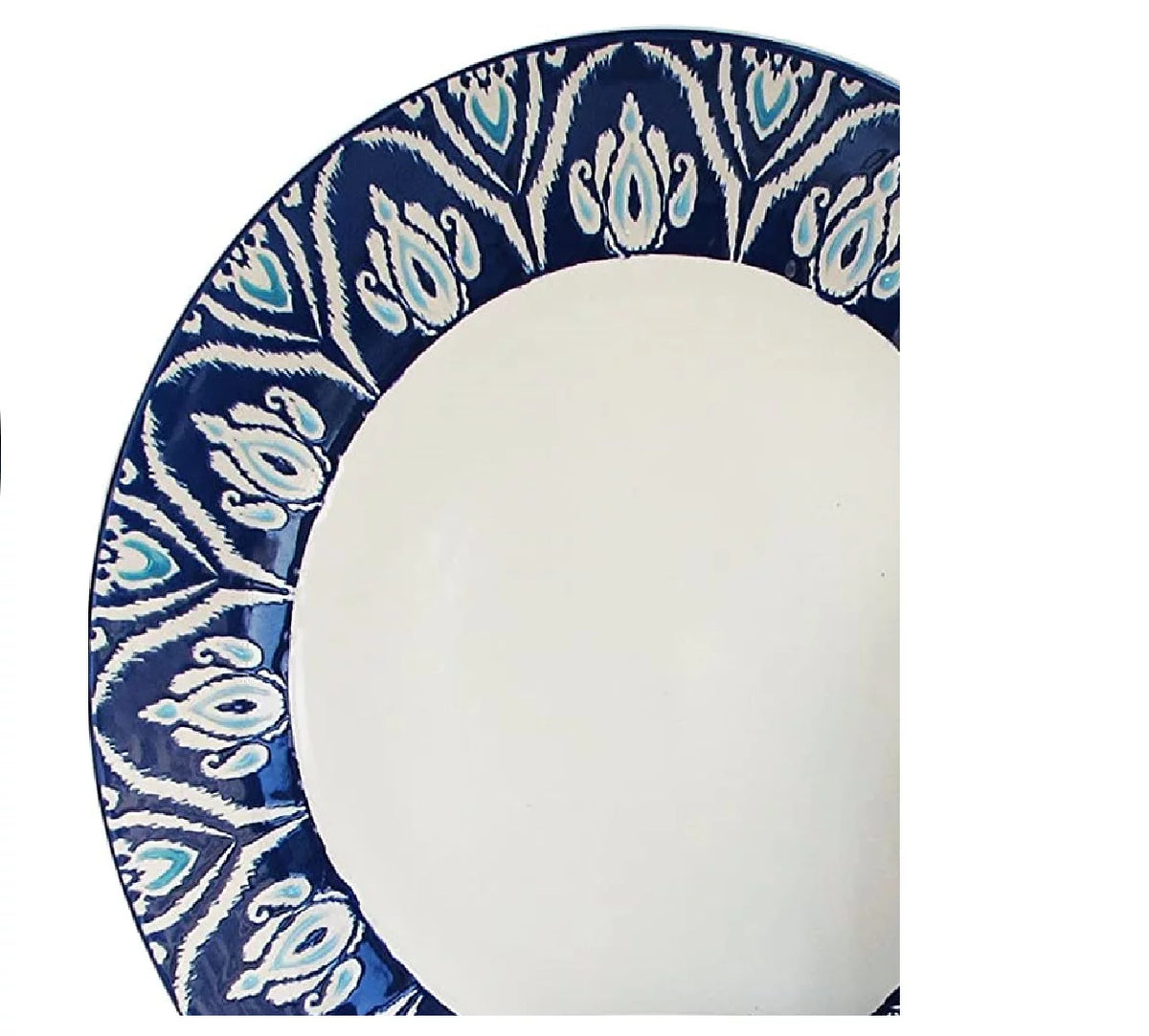 Blue and White 16-Piece Stoneware Dinnerware Set K79909