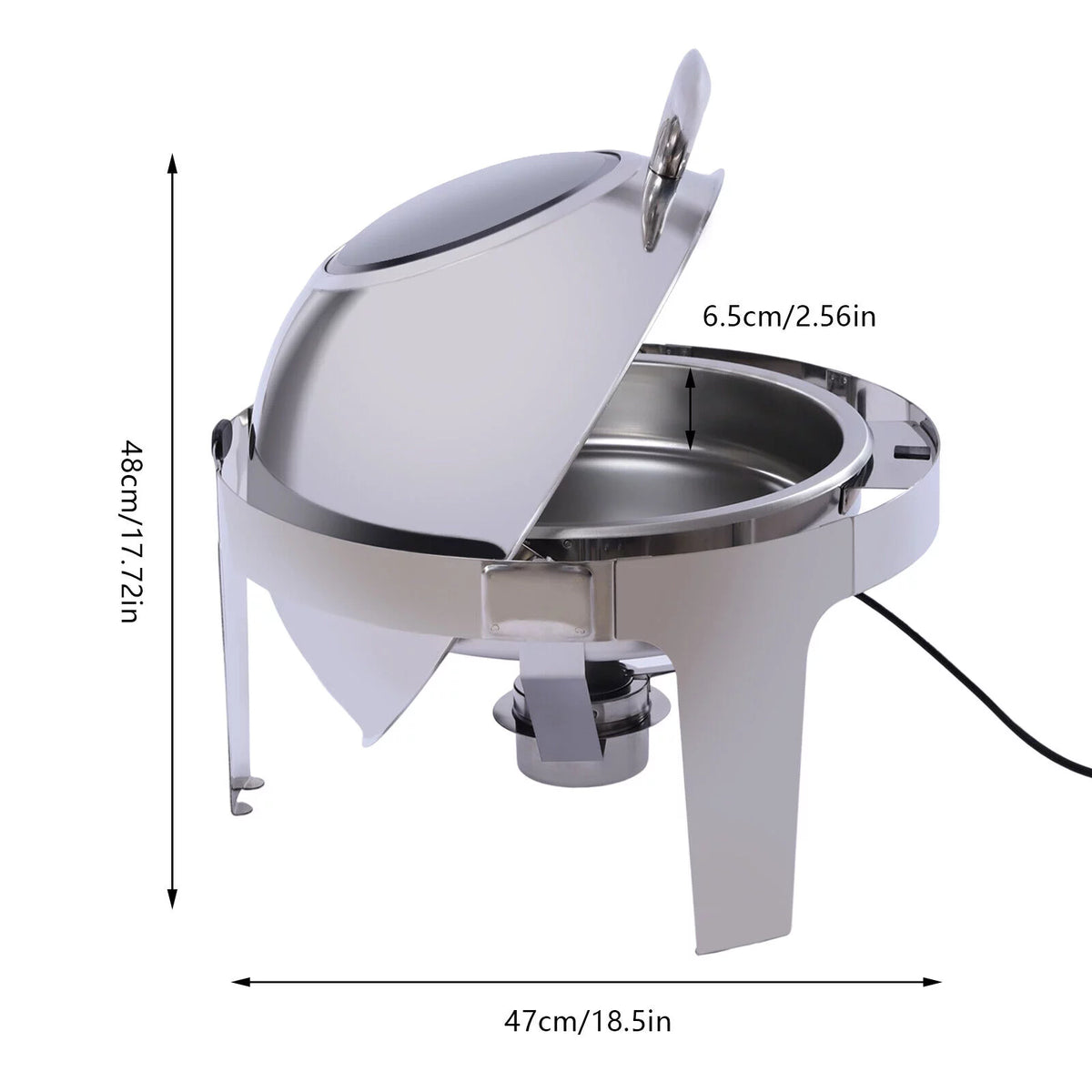 6.3 Quart Stainless Steel Chafing Dish Set A61641