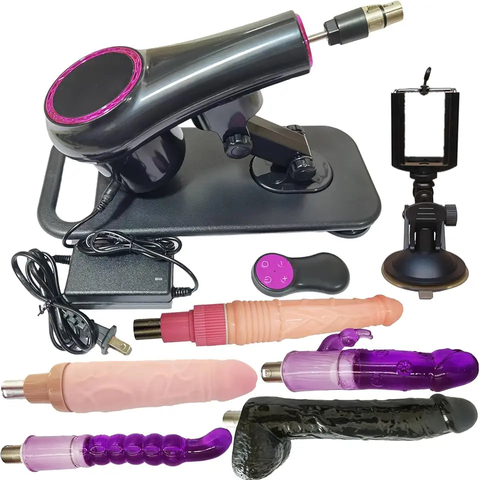 Automatic Thrusting Sex Machine with Dildo Attachments T16676
