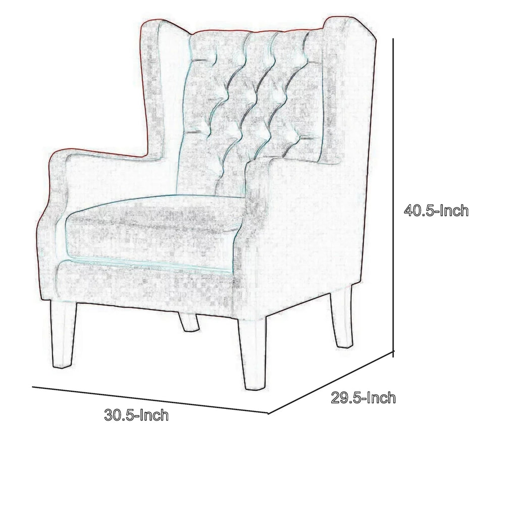 Red Fabric Accent Chair K91987