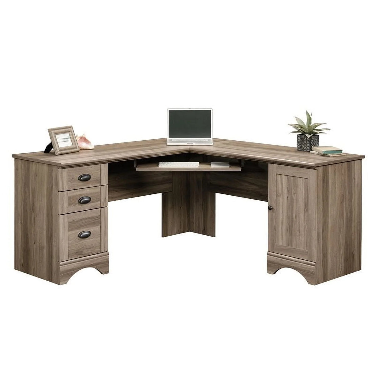 L-Shaped Engineered Wood Computer Desk Z47456