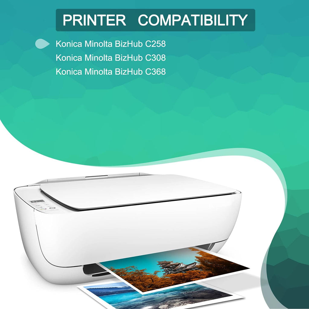 4-Pack Remanufactured Toner Cartridge for Konica Minolta TN-324 X177076