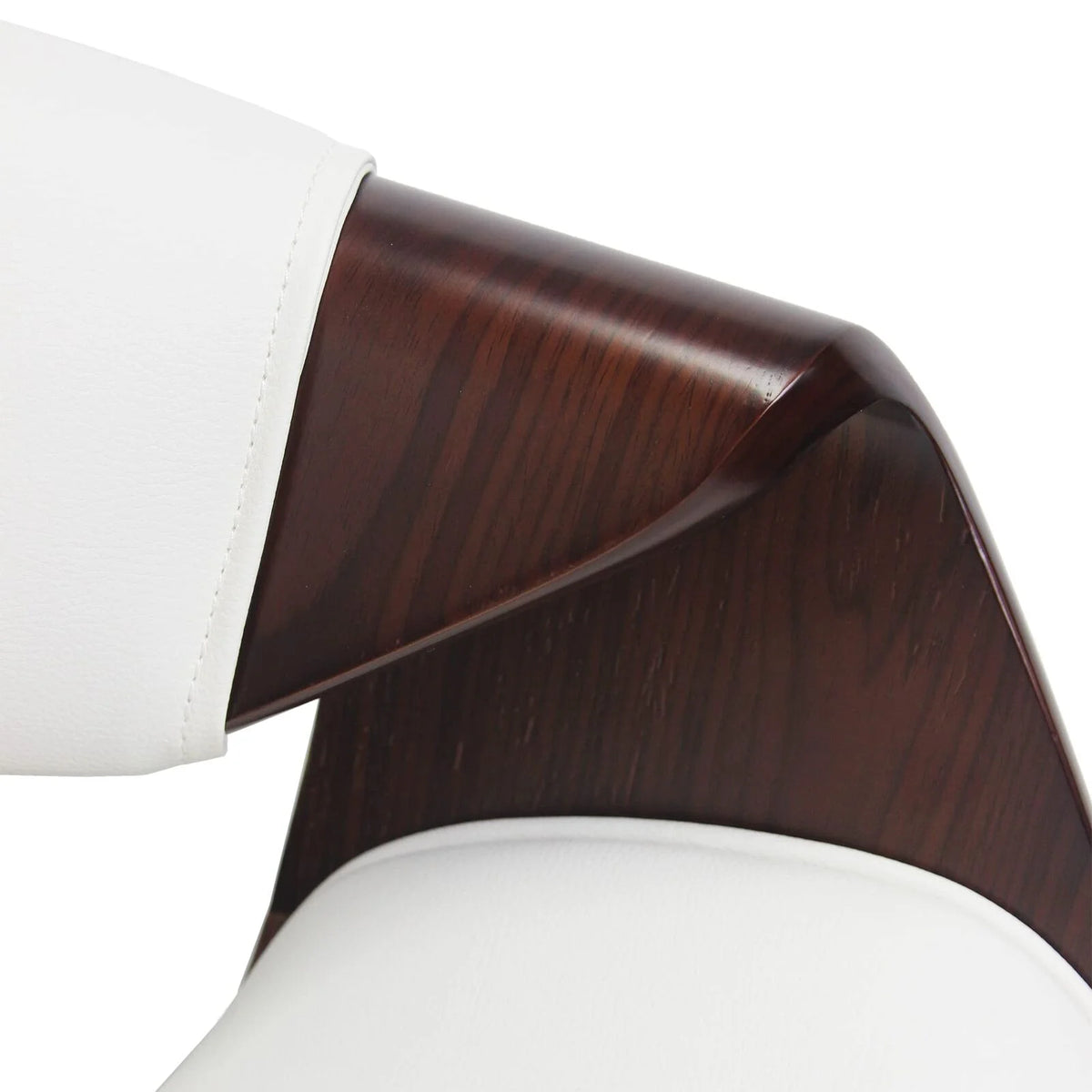 White PU Leather Bentwood Dining Chairs B212