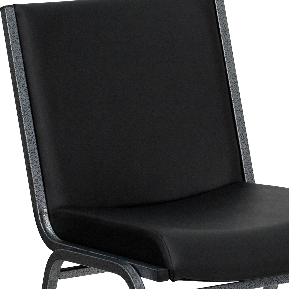 Black Patterned Fabric Stack Chair F128893