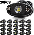 White LED Rock Lights 20PCS Waterproof L609