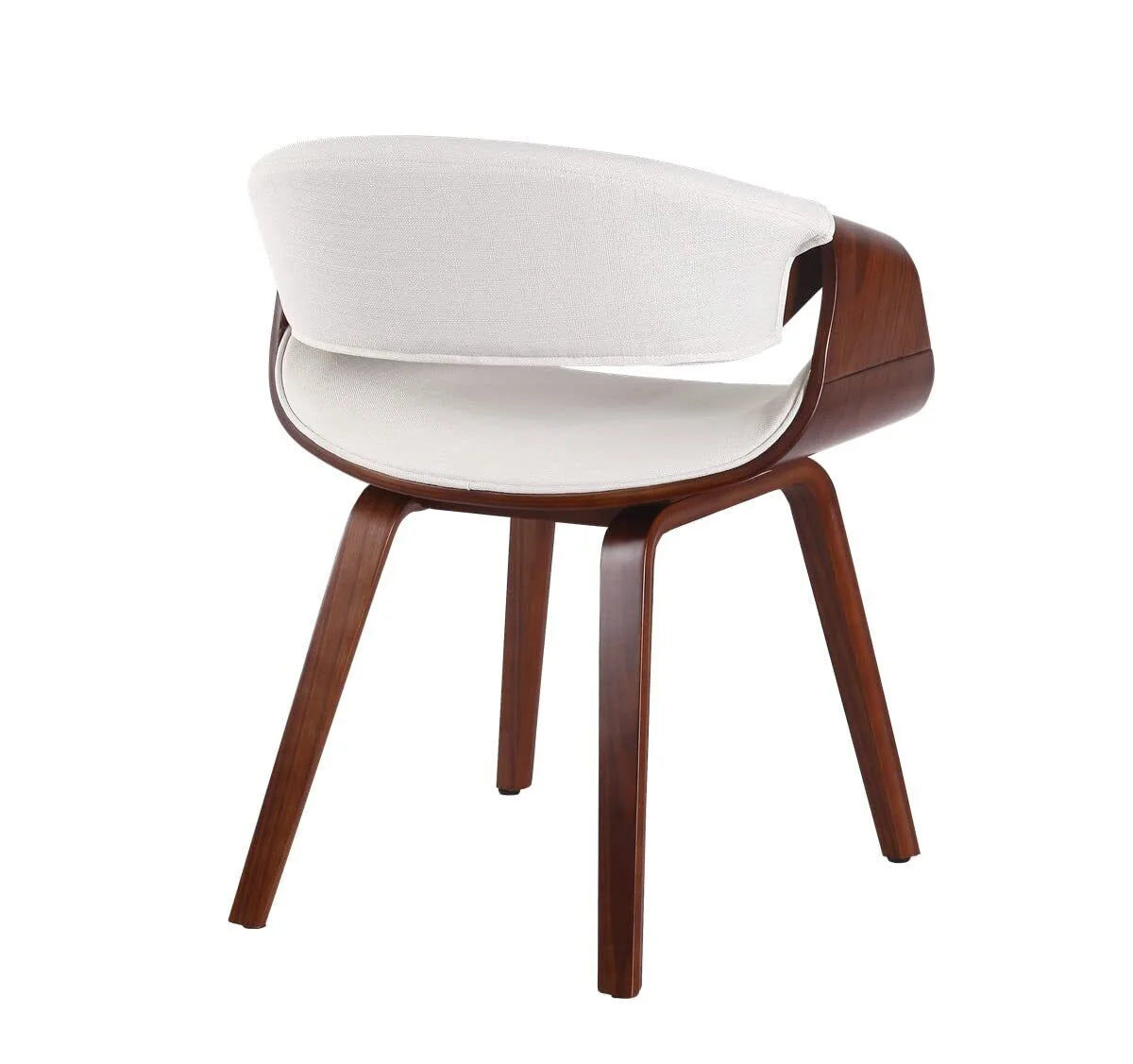 White PU Leather Bentwood Dining Chairs B212