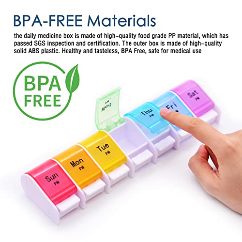 Monthly Pill Organizer 2 Times A Day, 30 Day Medicine Organizer, AM PM Pill Cases, 4 Week Pill Box T862