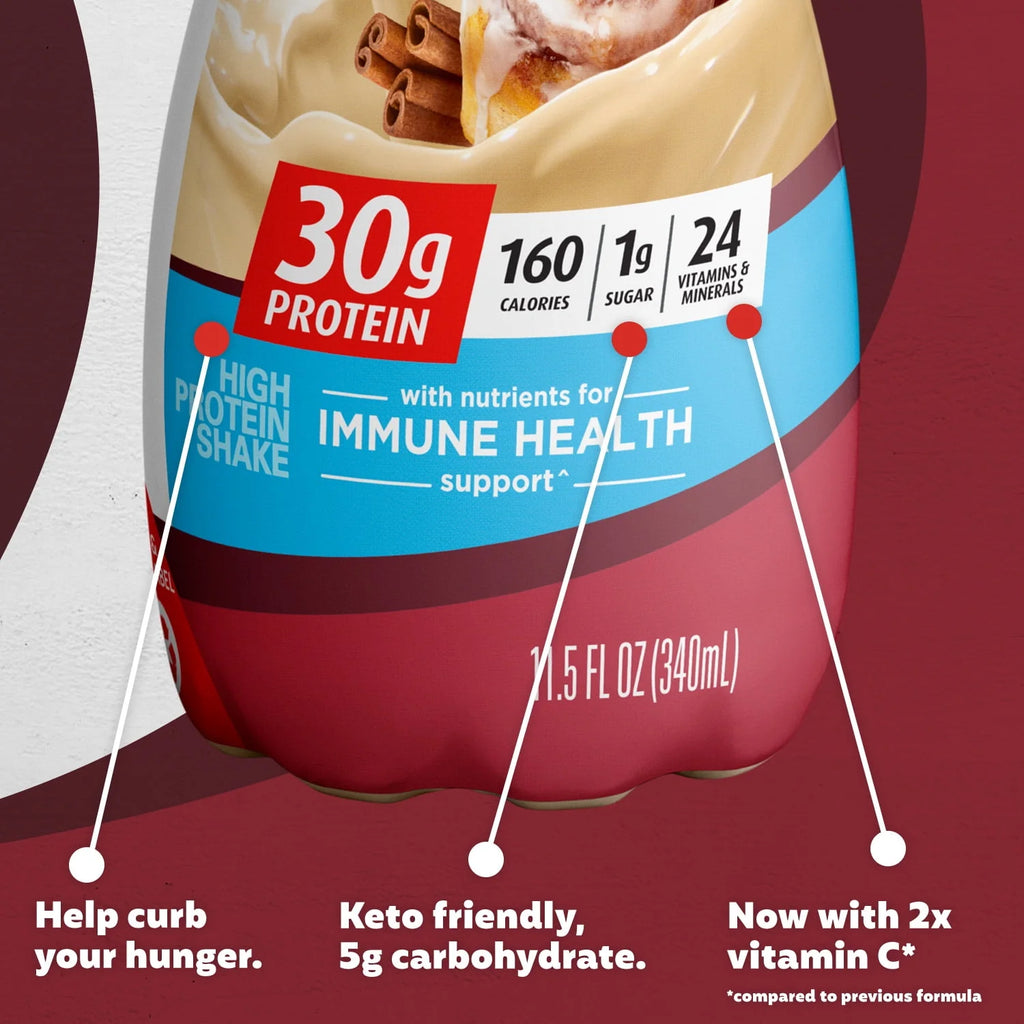 Cinnamon Roll Protein Shake 30g 11.5 fl oz 12 Ct I765