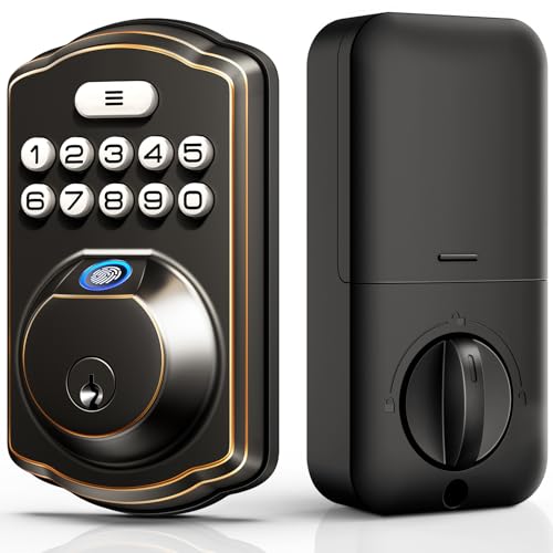 Oil Rubbed Bronze Fingerprint Door Lock R52286