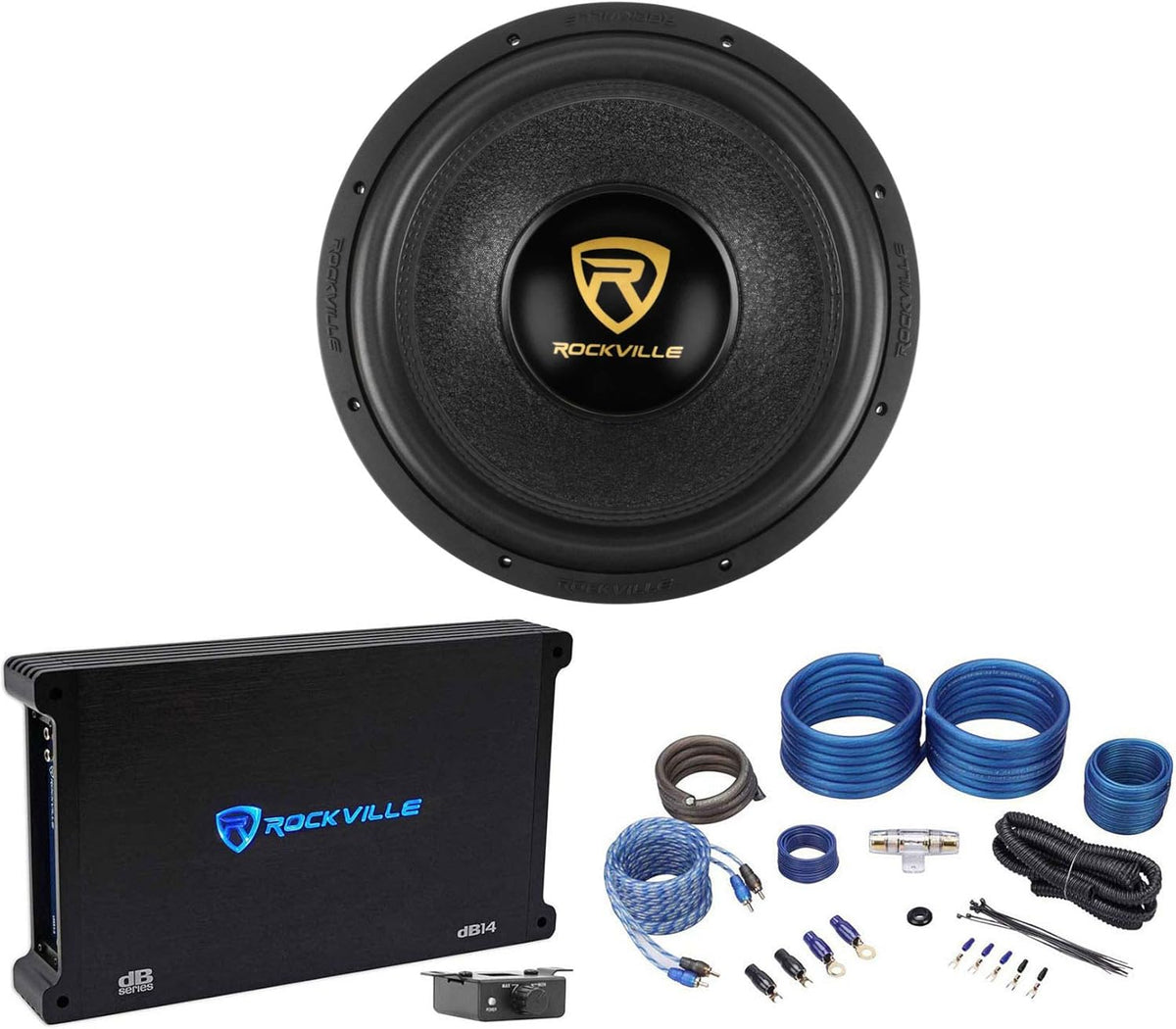 15 5000 Watt Car Audio Subwoofer Mono Amplifier Amp Kit K693458