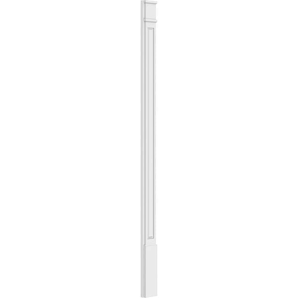 Raised Panel PVC Pilaster with Decorative Capital and Base (Pair) I599