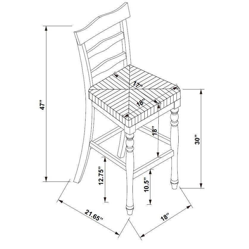 Walnut Brown Bar Stool I70888