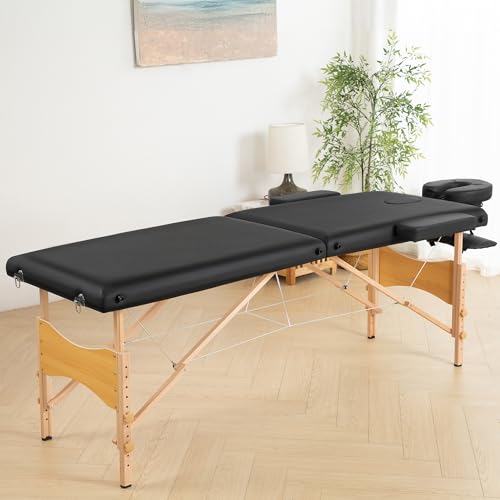 Portable Wooden 2-Fold Massage Table D572