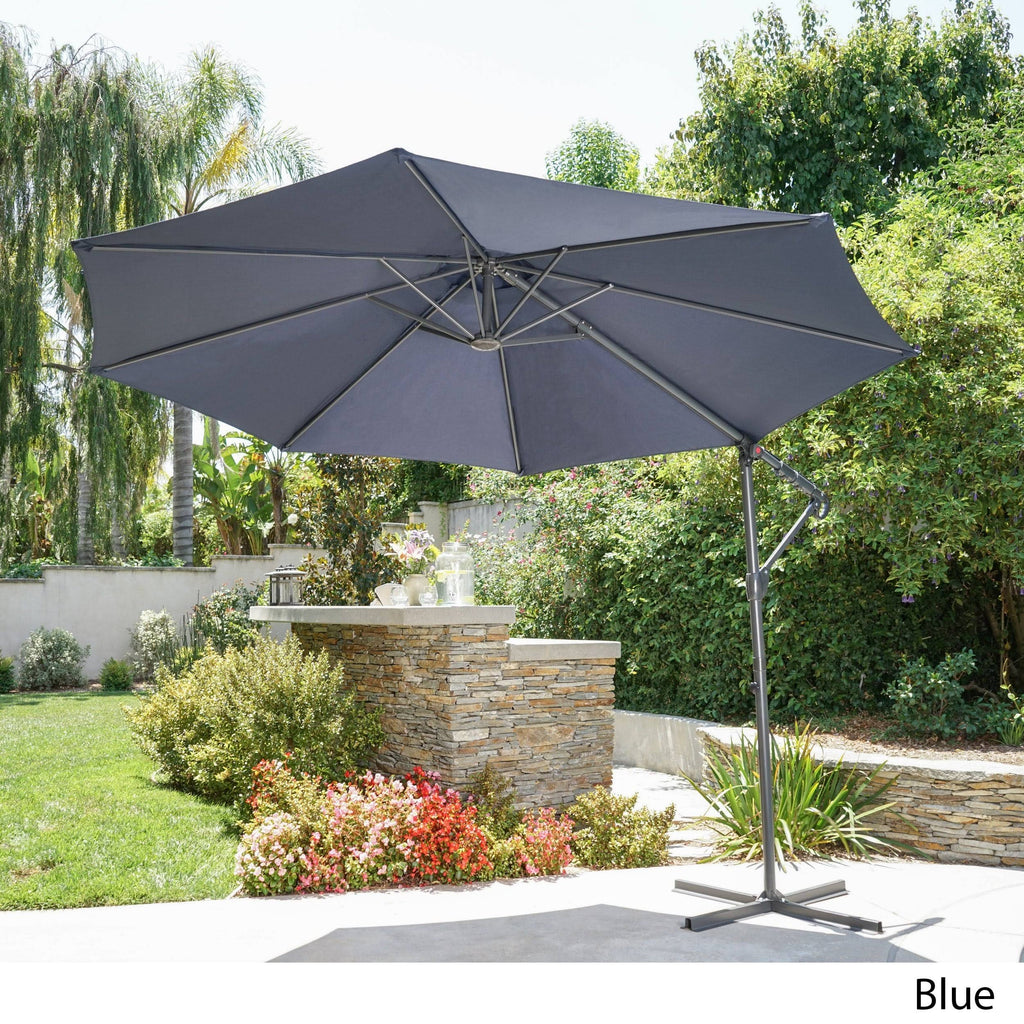 9.5-Foot Steel Canopy Umbrella with Base B5368