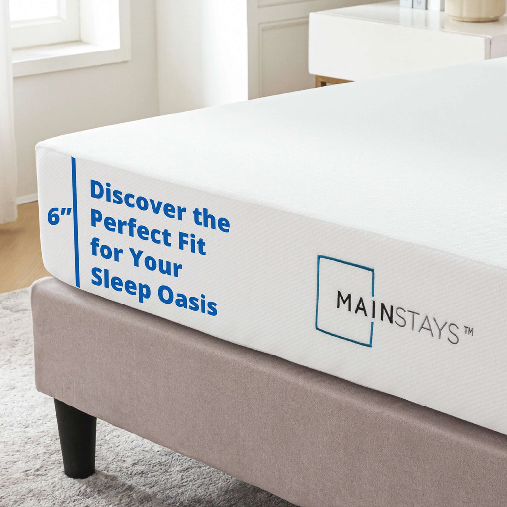 6” Green Tea Infused Memory Foam Mattress, Twin E662