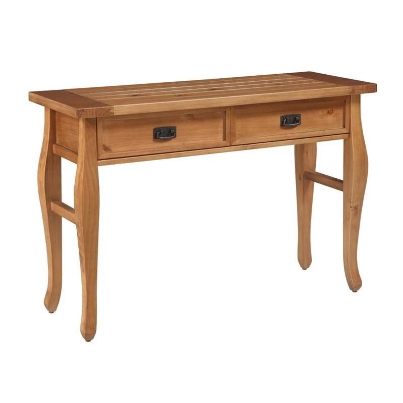 Antique Brown 2-Drawer Console Table Y258398