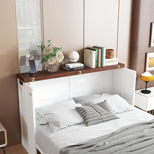 Queen Size Murphy Bed with Storage Drawers K241