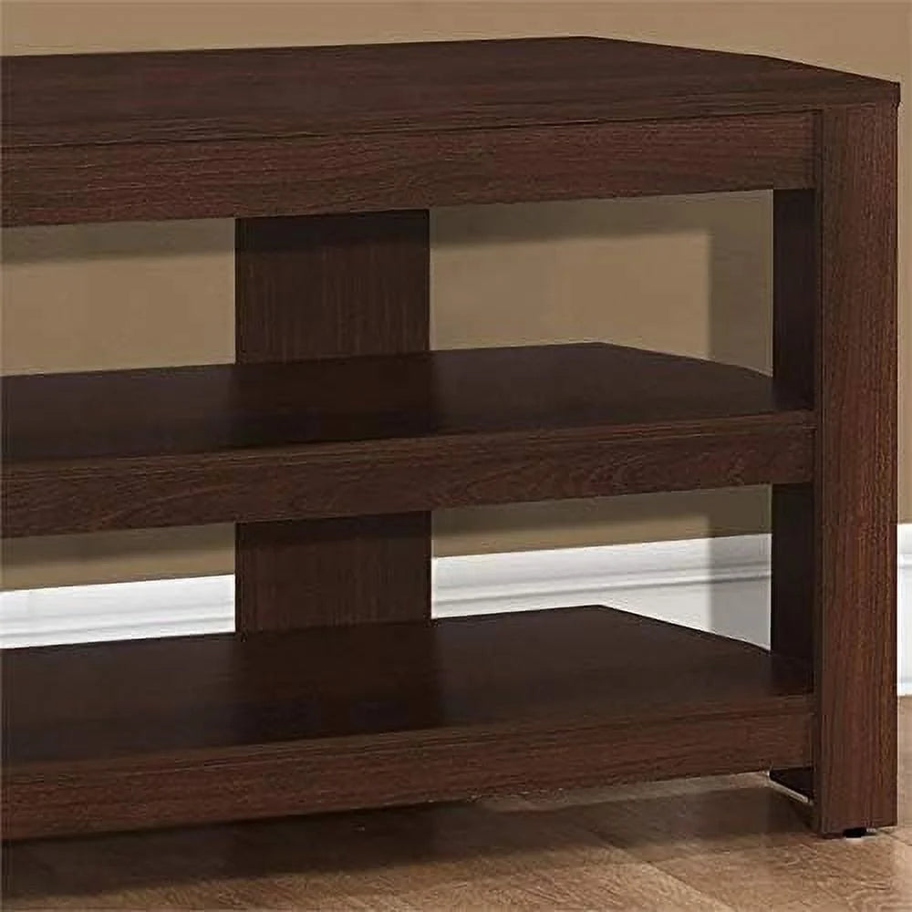 42" Wooden Corner TV Stand Console in Cherry M4451