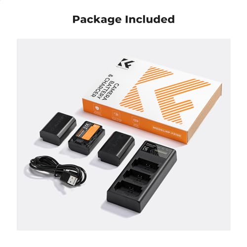 NP-FZ100 Battery and Three Slot Charger 3-Pack 2280mAh J6792
