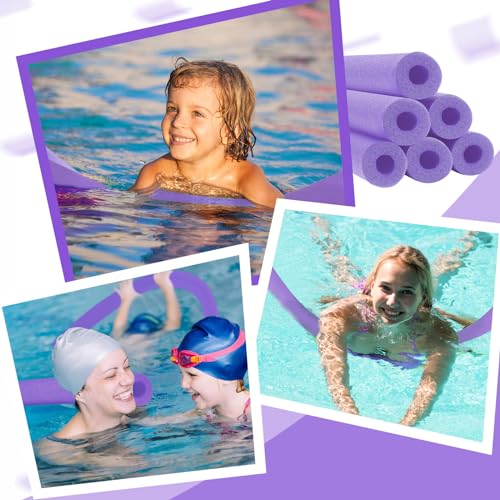 6 Pack Hollow Foam Pool Noodles U3594