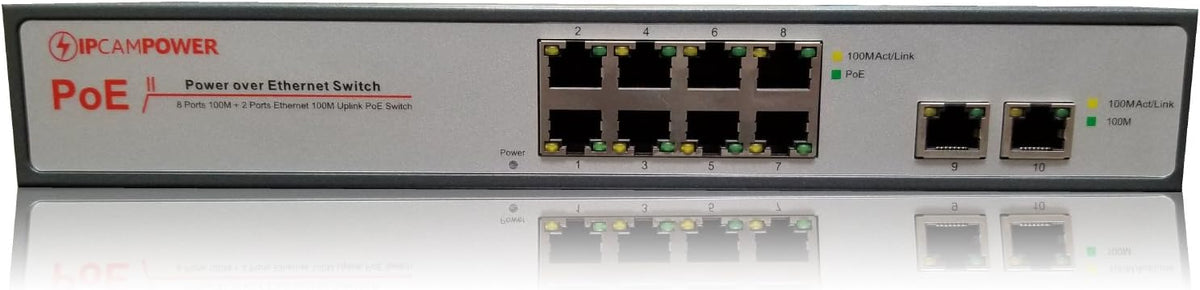16 Port POE Network Switch with 2 Gigabit Uplink Ports R6594