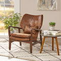 Espresso Brown Contemporary Club Chair T251