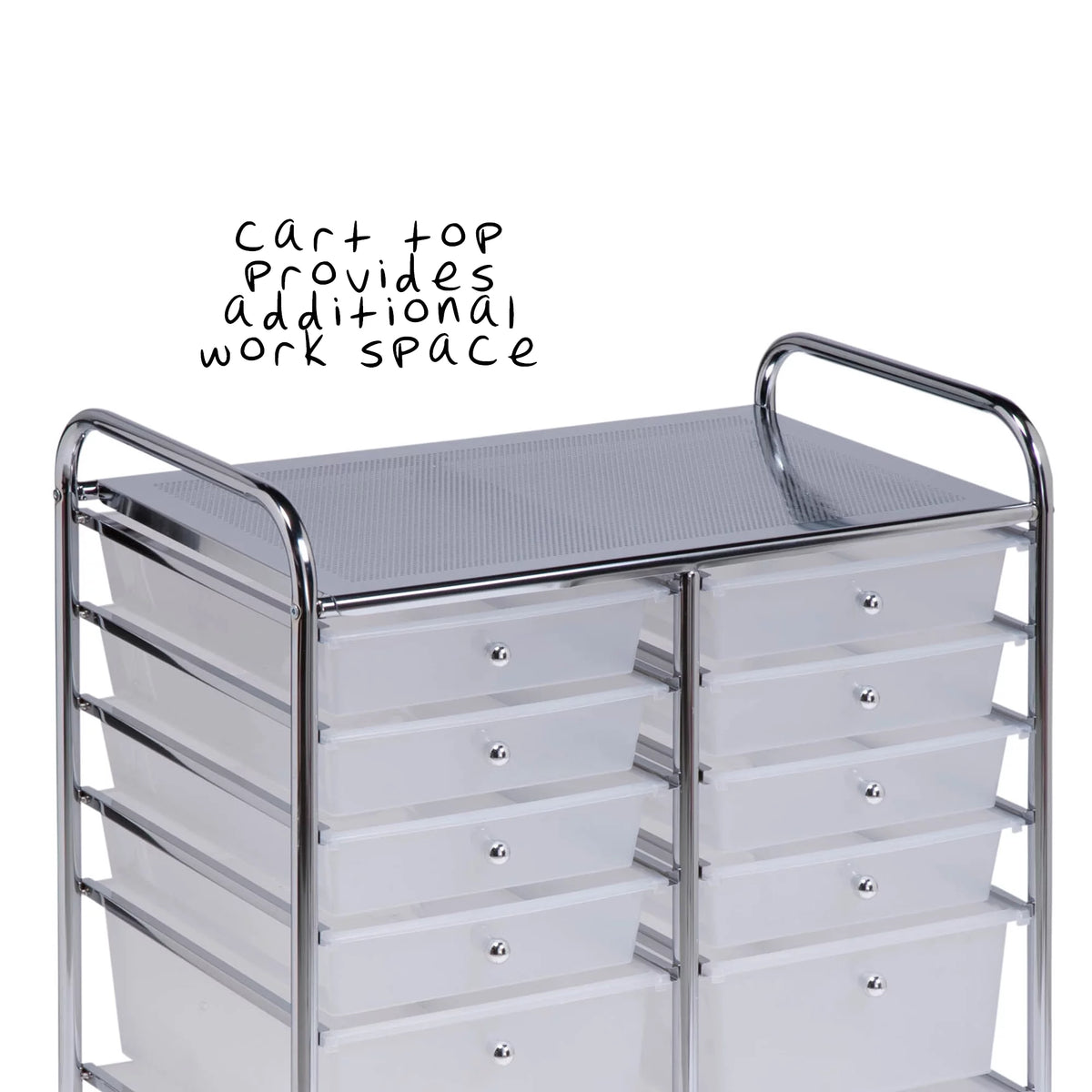Plastic 12-Drawer Rolling Craft Cart R222