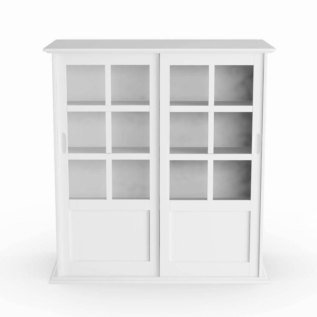 White Wood Curio Table U9326