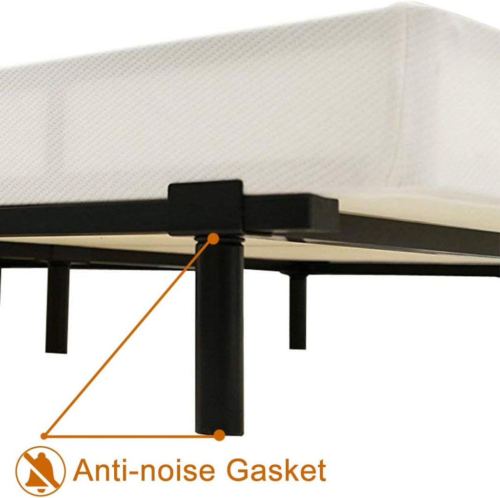 Adjustable Metal Bed Frame with 9-Leg Support X6206