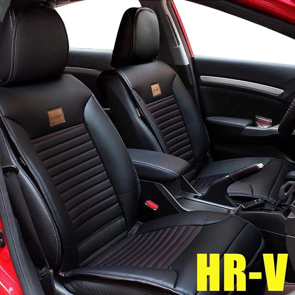 Custom Fit Faux Leather Car Seat Covers Full Set Black N607504