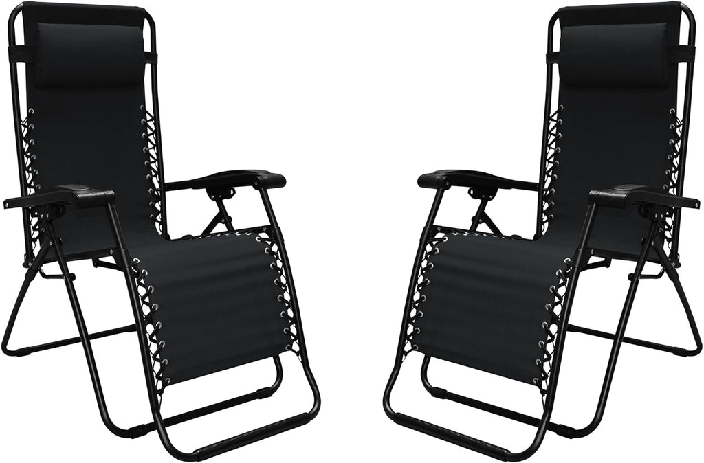 Black Zero Gravity Chair 2 Pack H370