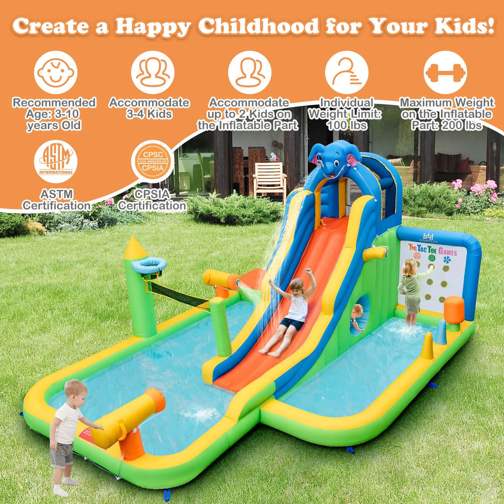 Inflatable Water Slide Splash Pool J80504