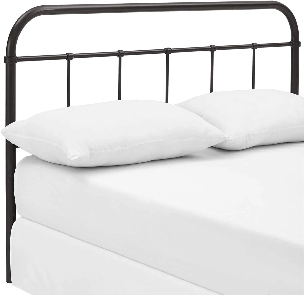 King Steel Headboard - Brown Q59861