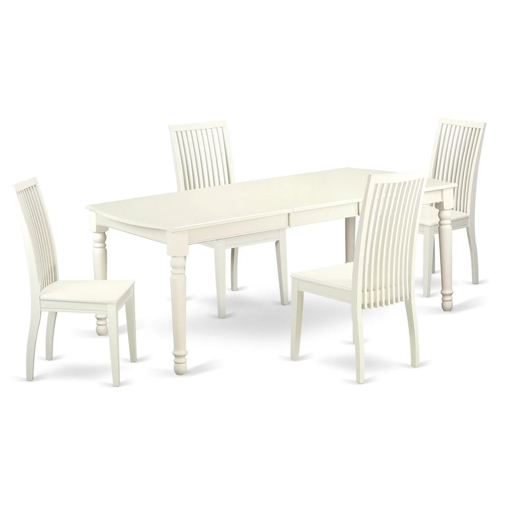 Linen White Dining Room Set B5719