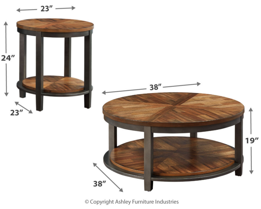 Casual Table (Set of 3) Light Brown D903