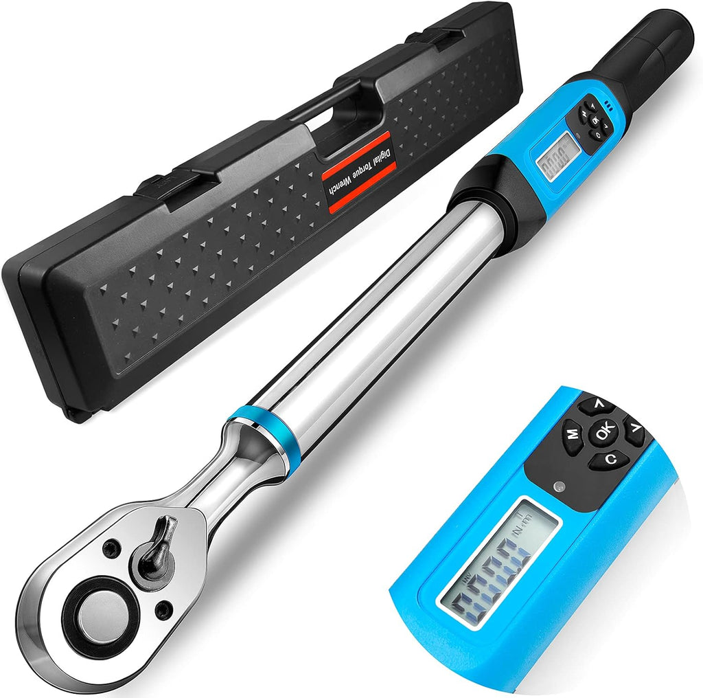 1/2" Drive Digital Torque Wrench, 12.5-250 ft.-lb./17-340 N.m., Electronic Torque Wrench N377