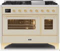 Antique White Dual Fuel Propane Gas Range R4768